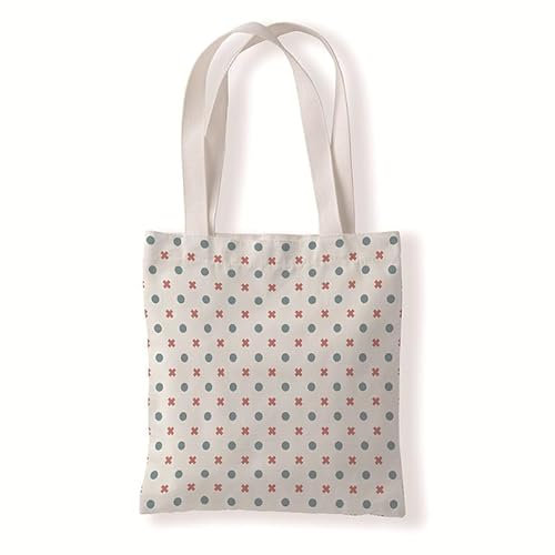 Carbono Tote Bag Rot Blau Geometrie Bedruckt Vintage Einkaufstasche Bag,Canvas Tote Bag Aesthetic,Mit Zwei Langen Henkeln,Für Arbeit Büro Reisen Einkaufen Schule Und Alltag,30X40Cm