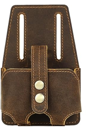 Leather Tape Measure Holder Belt Pouch | Electricians Tool Holster | Leather Tool Belt Holster | Measuring Tape Case | Leather Tape Measure Holder Tool for Carpenters Electricians