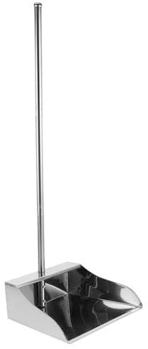 UTHCLO Stainless Steel Dust Pan Heavy Duty Cleaning Supplies for Indoor Outdoor Large Capacity Scooper for Home Office Store