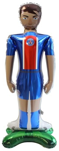 Ballon alu Joueur de football PSG - Collection officielle Paris Saint Germain - 105 cm x 40 cm