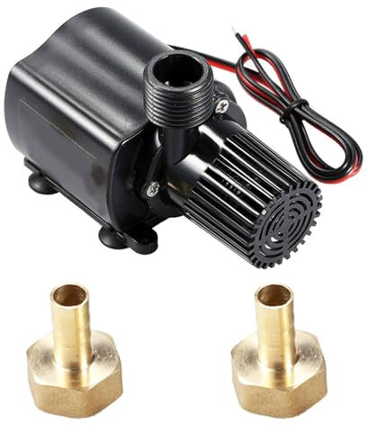 Bomba de Agua, Bomba de Agua Sumergible de 12 V 800 L/H 4,5 m Microbomba de Agua CC Sin Escobillas con Cuatro Ventosas Bomba de Estanque Para Sistema de Circulación de Agua de Piscina