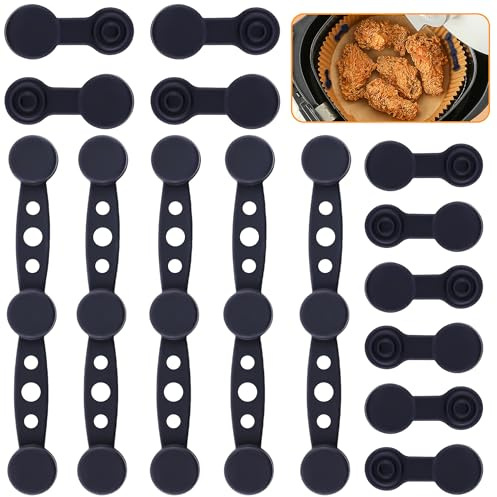 15 Piezas Juegos Hebillas Magnéticas de Silicona para Freidora de Aire, Imanes para Papel Freidora de Aire, Accesorios de Cocina Compatibles, Imanes Freidora de Aire, Iman Airfryer