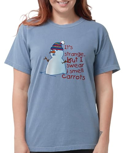 CafePress Smell Carrots T Shirt Womens Comfort Colors Shirt Blue Jean
