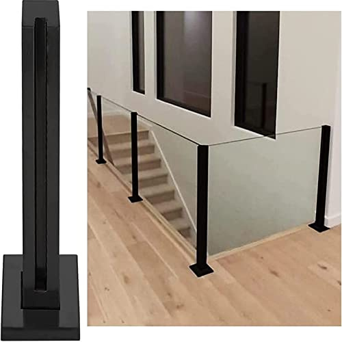 Poteau Garde Corps Verre Pince Poteau De Garde-corps En Verre Pour Escalier Intérieur, Terrasse/ Balcon Résistant Au Vent Colonne De Connexion Pour Clôture, Kit De Fixation Pour Garde-corps ( Color :