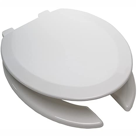 Round Toilet Seat Open Front Toilet Seat Soft Close And Provide The, ROUND, Polypropylene Material, White,35.5 * 42Cm,Round