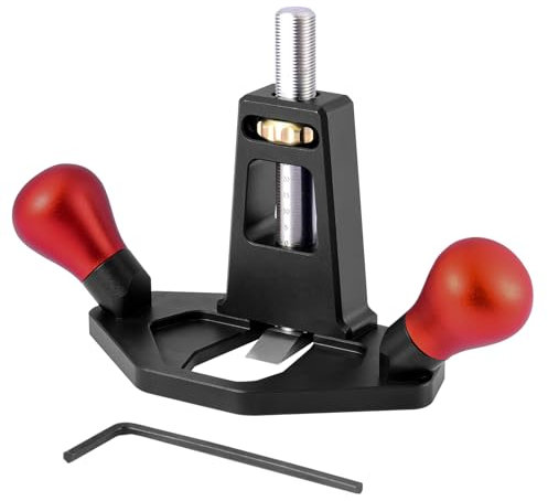 PEESHON Handfräshobel, Grundhobel Einhandhobel mit Verstellbar Nuttiefe 0-25cm Handhobe Router Flugzeug, Grundhobel Holzbearbeitungswerkzeug für die Handwerkliche Produktion(schwarz)