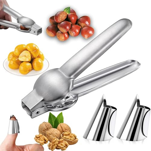 Kastanien Clip Sicher Maronizange Starke Oxidations Maronen Schneider Korrosionsbeständigkeit Kastanien Schneider 17.5x5.2cm Robust für Walnüsse Kastanien Nüsse Küche Party Verschiedene Anlässe