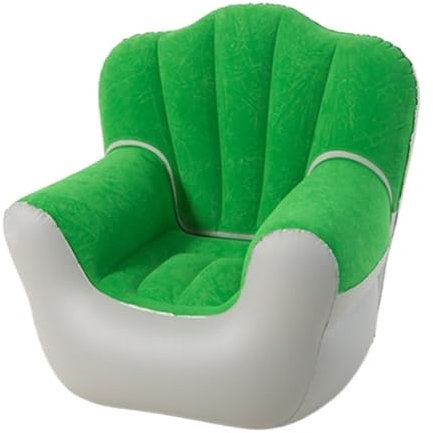 ZMIN Blow Up Sofa, aufblasbares Sofa, Luftstuhl, Outdoor, Freizeit, weiches Bett, Wohnzimmer, tragbare Sofas, zum Schlafen, bequemer Beflockungsstoff,A,90 * 90 * 73CM