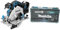 Makita DHS680Z Akku-Handkreissäge 57mm 18 V (ohne Akku, ohne Ladegerät), Blau, Silber & Ratschen und Bit-Set 47-teilig, B-36170, Mehrfarbig
