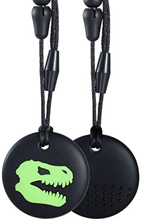 Collane da masticare per bambini sensoriali, collana masticabile in silicone, giocattoli sensoriali per ragazzi e ragazze con masticazione, autismo, ADHD, SPD, ciondolo per ansia motoria orale per