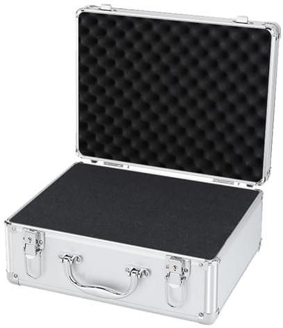 tongfeng Valise Rigide étanche, étui de Transport en Aluminium,Boîte de Rangement de Protection Portable | Valise d'instrument de Conception de poignée avec l'éponge intégrée de Serrure de sécurité