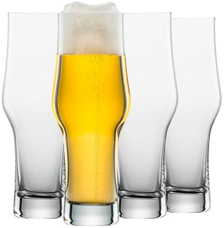 Schott Zwiesel IPA Glas Beer Basic 0,3 (juego de 4), vasos de cerveza clásicos para cerveza IPA, vasos de cristal Tritán aptos para lavavajillas, fabricado en Alemania (número de referencia 123648)