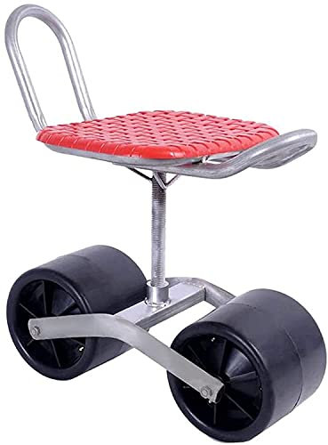 KHYTEBV Gartengeräte, Rollsitz für die Gartenarbeit, 360° Drehbarer Gartenhocker, Gartenhelferwagen, Belastbar Bis 180Kg, Mobiler Gartenwagen