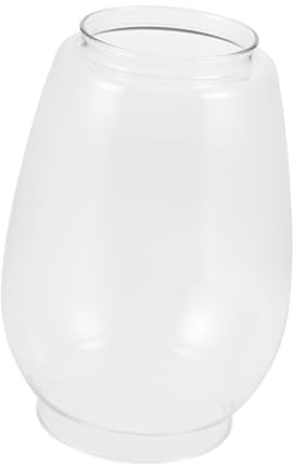 HOOTNEE Lampenschirm für Leicht zu Reinigen Stehlampe Glas Ersatz mit Rundem Nostalgischem Vintage Design Kerosin Lampe für Outdoor Beleuchtung und Dekoration