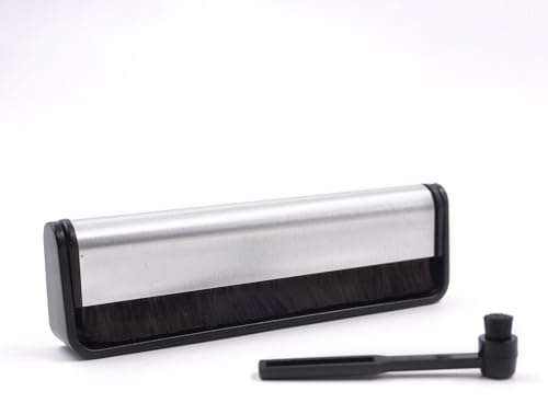 Mayrecords Record Cleaner Brush, Ultra Carbon Fiber Record Cleaner, Anti-Static Gentle Record Cleaning Tools with Record Player Needle Cleaning Brush, Record Player Accessories