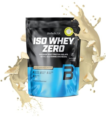 BioTechUSA Iso Whey Zero | Aislado de suero de leche | con BCAA y glutamina