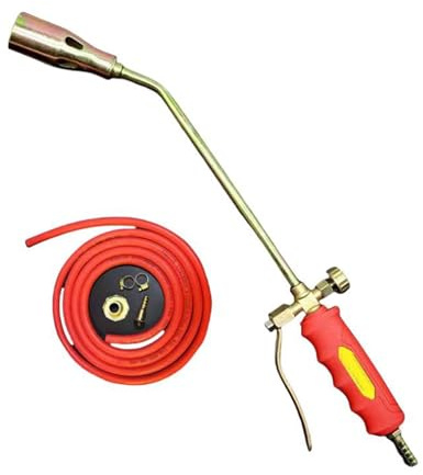 Nuovo kit bruciatore per erbacce a propano, potenza elevata 1.900.000 BTU, bruciatori a gas per erbacce con tubo flessibile da 2 m, per diserbo di giardini (Doppia apertura,30)