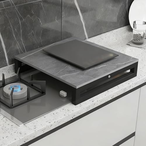 Coprifornelli a Gas, Copertura Piano Cottura per Camper Elettrici, Proprietà Isolanti per Taglieri, Resistenti Alle Alte Temperature(Gray,80x50x8.6cm/31x20x3in)