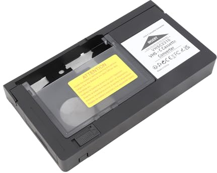 YUYTE Cassette 8mm Adaptateur Caméscope Cassette Adaptateur Box pour VHS vers VHS-C Convertisseur avec Fonction de Lecture et d'enregistrement, Une Touche de Contrôle pour Une Expérience Vidéo
