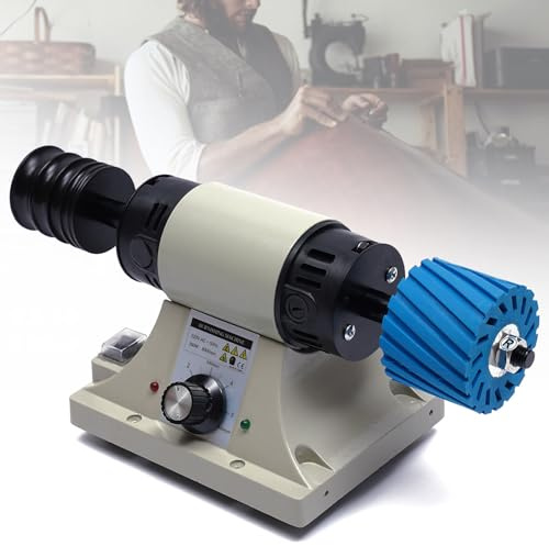 chennnls Pulidora de cuero, máquina pulidora de mesa, torno, máquina de pulir, máquina de pulir, 8000 rpm, 350 W, 220 V