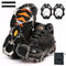 Steigeisen für Wanderschuhe, 26 Zähne Verdickte Schuhkrallen aus Edelstahl Schuhspikes, Steigeisen für Bergschuhe, Anti-Rutsch Winter Schuhkrallen für Schnee und EIS, für Klettern und Wandern (L)