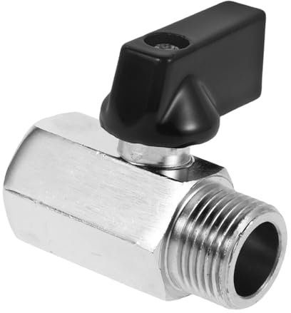 YOSADIER Mini Robinet à Sphérique Laiton Pour Vidange Eau Chaude Rv Van Camping Système De Plomberie Pratique Conception Ergonomique Pour Facile Du Débit