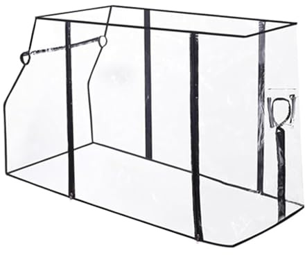 Clear Folding Wagon Rain Cover, Waterproof UV Resistant Collapsible Trolley Cover for Garden Camping Beach Grocery Cart (Trolley and Canopy Not Included)