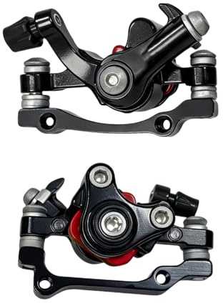 BDKMMS Bike Disc Brake Caliper, Adjustable Mechanical Disc Brake Set Front and Rear Discs Brakes Calipers for Mountain E-Bike Fat Road Bikes