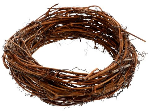VOSAREA Reben Girlande 4,6 Natürliche Rattan Ranke DIY Weihnachtskranz Rohling Rustikale Landhaus Türkranz Wandkranz Basteln Handwerk Material Weihnachtsschmuck Hochzeit Party Weihnachtsdeko