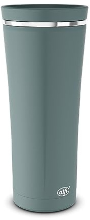 alfi BALANCE TEA MUG 500ml, sea pine, Thermobecher aus Edelstahl, Isolierbecher für Kaffee to go oder Tee, hält 9 Stunden warm, absolut dicht, integrierter Teebeutel-Aufhänger, BPA-frei