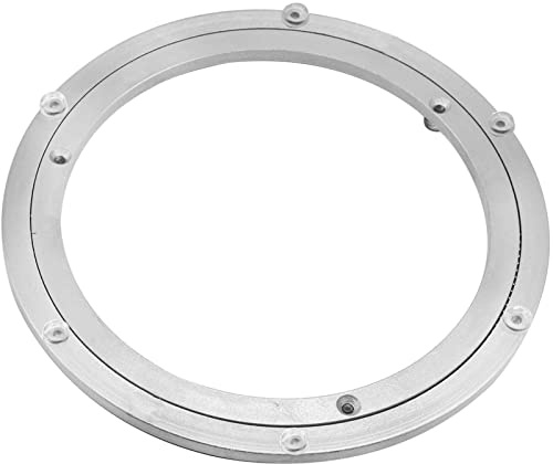 Plateau tournant en Alliage d'aluminium Robuste avec roulement à roulement Rond pour Table de Salle à Manger - Plateau pivotant Lisse pour Table de Service et Exposition Commerciale (30,5 cm)
