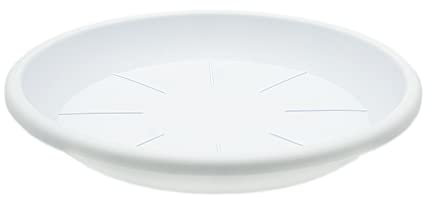 CABLEPELADO - Plato Maceta 20 cm - Plato para macetas con MAX de 15,5cm de Base - PP Alta Resistencia - Blanco