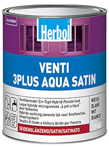 Herbol Venti 3plus Aqua Satin weiss 1L Ventilack Fensterlack