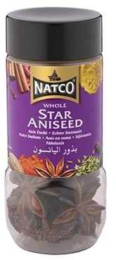Anís estrellado entero 40 g en bote Especia aromática para infusiones, vino especiado, caldos y repostería Sabor a regaliz, ideal cocina asiática
