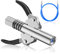 GZLCEU 1 embout buccal de pistolet à graisse, double poignée, avec 1 pistolet à graisse de 100 cm, raccord de tuyau pour pistolet à graisse pneumatique, manuel, électrique