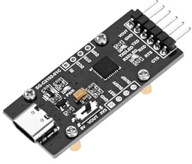 XICOOLEE CP2102 USB to UART (TTL) Serial Port Module for Windows Mac Linux Type-C Connector Onboard Power Supply TXD RXD Indicators UART TTL Level Switch 3.3V/5V Logic Level
