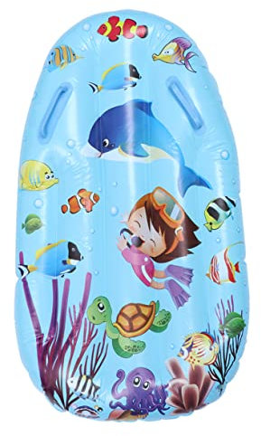 ibasenice Aufblasbares Surfbrett Für Schwimmbad Mit Doppelgriff Schwimmendes Strand-Surfbrett Aus Dickem PVC-Material Aufblasbares Pool-Surfbrett Zum Entspannen Für Sommerpartys