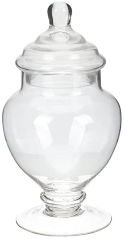 Frascos de vidrio de vidrio transparente tarros de boticario de vidrio tarro de caramelo exhibición de bufé de dulces elegante tarro de almacenamiento tarro de dulce decorativo fiesta boda dulces