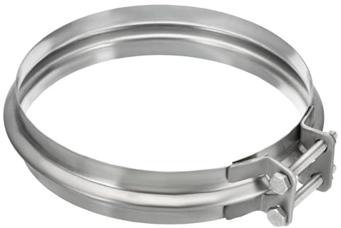 PATIKIL Rohrschelle, 6(150mm) verstellbare 304 Edelstahlrohrschelle für Luftkanäle, Trocknerabluftschlauch, Kraftstoffleitung, Sanitärinstallation