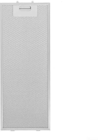 Filtro antigrasso in metallo per cappa da cucina, filtro antigrasso in metallo per cappa/estrattore, filtro di ventilazione in rete (argento, 445 x 175 x 9 mm)