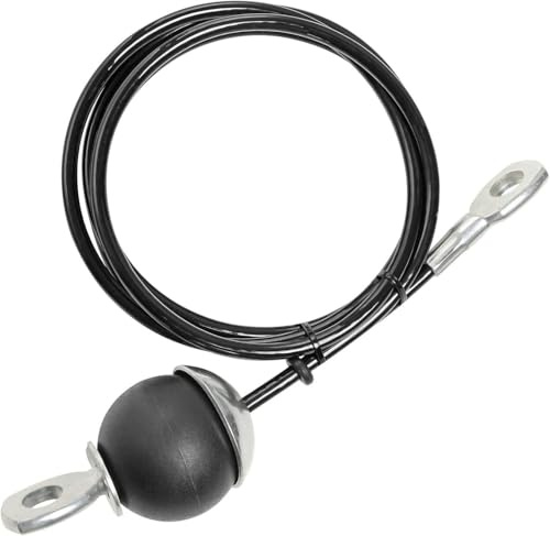 JOZMMZEOOA Kabelzug Fitness,2 M Seilzug Fitness Gym Kabel Seil Calisthenics | Stahlseil Kabelzug Seil Draht Fitnessgerät Trizepsseil Kabelzug Rudern mit Ösen,für Latzug Kabelzug Fitness Kraftstation