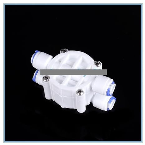 BKGWCSOR 1/4 Hose quick connection Auto Shut Off 4 Way Valve Quick Fitting Connection Aquarium RO Water Filter Reverse Osmosis System