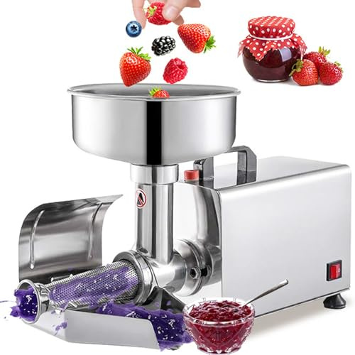 Mulino Di Frutta Elettrico Colino elettrico, spremiagrumi commerciale, 450 W, fresatrice, pressa per alimenti in acciaio inossidabile