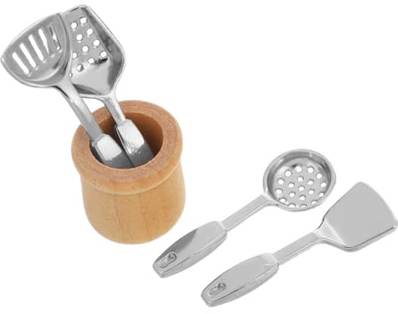 ibasenice 5pezzi Utensili Da Cucina in Miniatura Con Secchio e Accessori Per Casa Delle Bambole e Scene in Miniatura Mobili Per Decorazione e Gioco Finzione