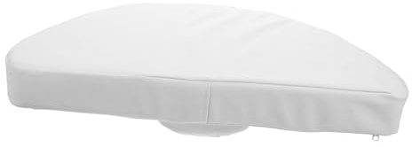BELLIFFY Cuscino Poggiatesta per Massaggio in Pelle Pu Riutilizzabile per Letto da Massaggio Spugna, Design Elegante Bianco per Ambienti Professionali e Saloni di Bellezza