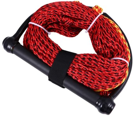 Abaodam Cuerda para Deportes Acuáticos Mango Negro Cuerda para Esquí Acuático y Wakeboard Resistente y Segura para Actividades Náuticas Color Aleatorio Color Aleatorio