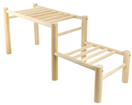 Kyckling abborre – leksaker för fjäderfä | 63 x 27 x 23 cm trä takstång med enkel montering, 426 g säker återanvändbart tillbehör för bakgård kyckling hus trädgård