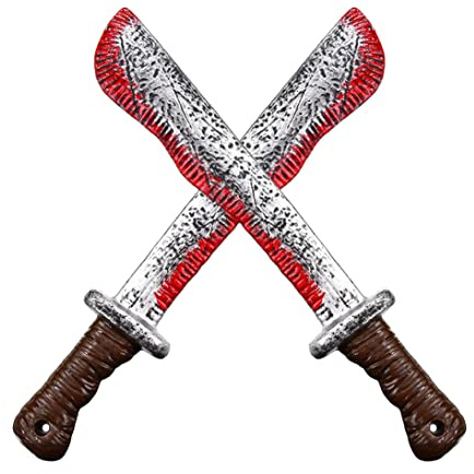 Halloween Machete insanguinato Giocattolo Taglierina da macellaio Prop Costume da machete Accessorio realistico insanguinato Taglierina sanguinante Giocattolo gag per Halloween Casa stregata Cosplay