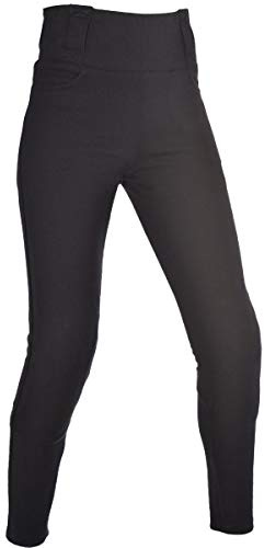 OXFORD Ladies Motorcycle Kevlar Lined Super Leggings Trousers - Black (Long) 12