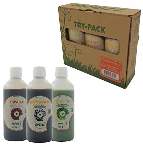 BioBizz Try Pack Stimulant Organic Alg-A-Mic Root Juice Top Max Plant Fertilizers Starter Kit